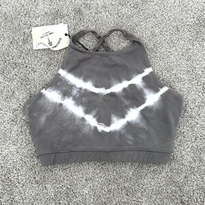 Electric & Rose Tie Dye Racerback Crop Top Size M